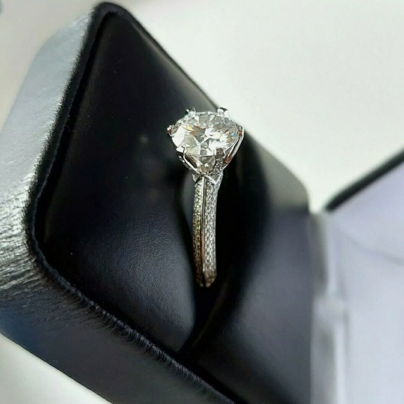 🆕️$1500  2CT 14k White Gold Round Moissanite Diamon… - Picture 5 of 12